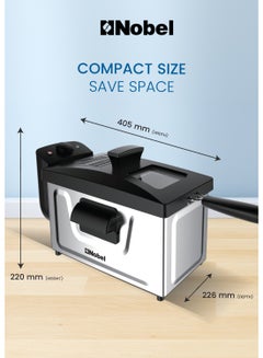 DEEP FRYER Stainless Steel 3.0 Ltr Capacity with 700g Frying Capacity and has Detachable Enamel Oil Tank,Plastic Lid with Filter with Observe Window 3 L 1800 W NDF7G Black/Silver - pnsku/N39007780A/45/_/1733740247/9e3f956e-f3f6-4e72-97f8-2594a0d5e8c6