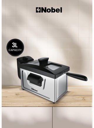 DEEP FRYER Stainless Steel 3.0 Ltr Capacity with 700g Frying Capacity and has Detachable Enamel Oil Tank,Plastic Lid with Filter with Observe Window 3 L 1800 W NDF7G Black/Silver - pnsku/N39007780A/45/_/1733740316/66cb99b8-bc6c-49c5-94be-11bd9427c4db