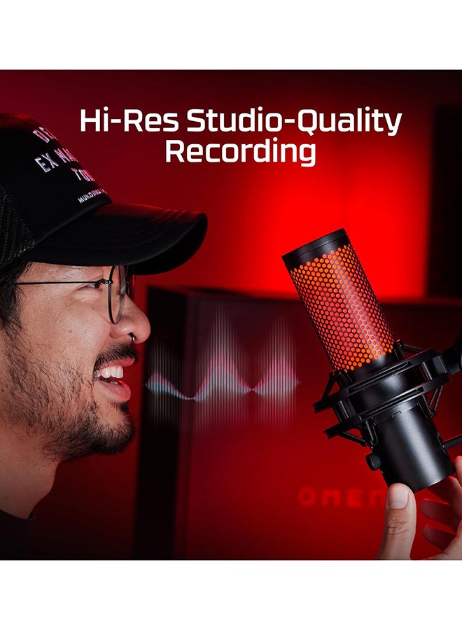 هايبركس HyperX - ميكروفون مكثف إلكتريت متعدد الأنماط USB QuadCast - Image 2