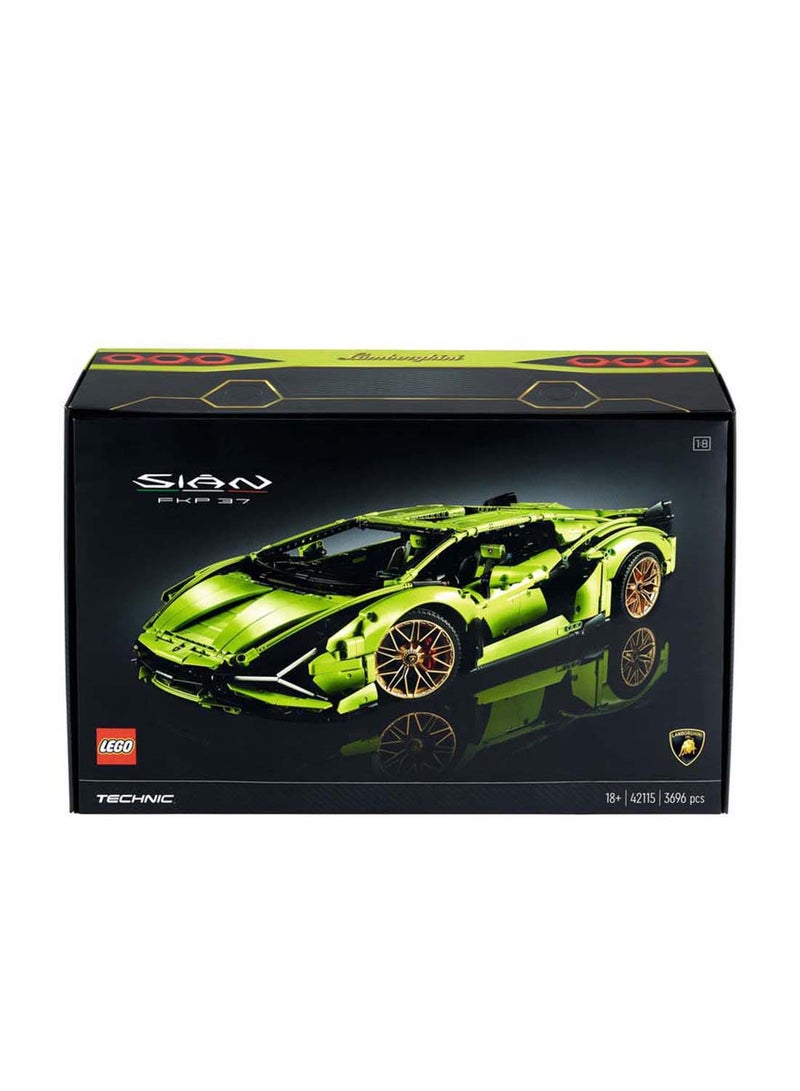 ليغو 42115 تكنيك لامبورغيني سيان Fkp 37 نموذج مجموعة بناء السيارة 3696 قطعة - Image 2
