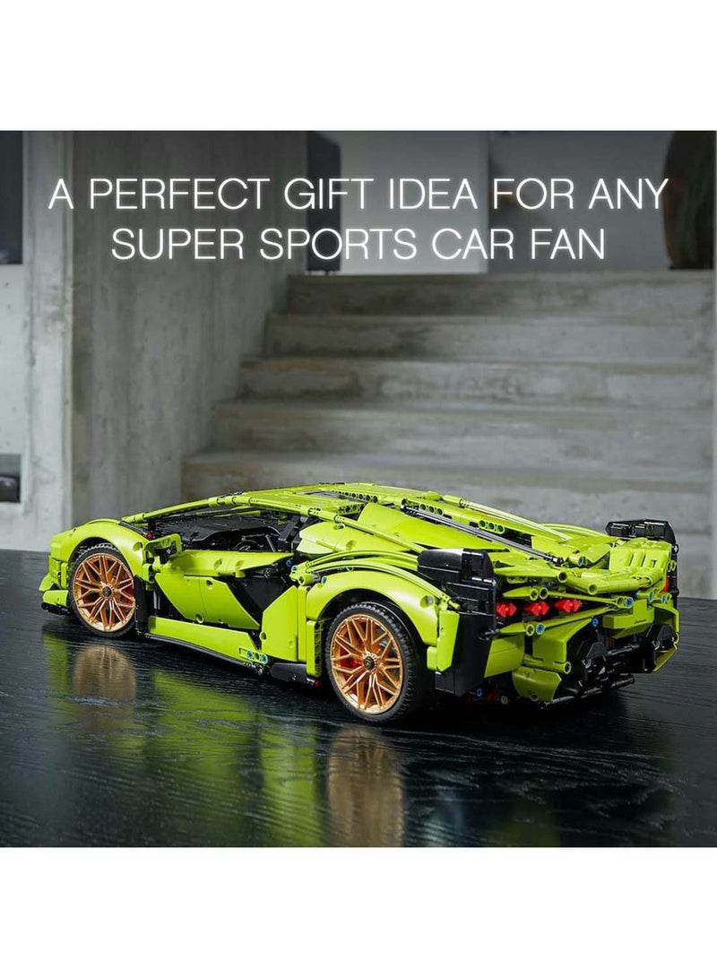 ليغو 42115 تكنيك لامبورغيني سيان Fkp 37 نموذج مجموعة بناء السيارة 3696 قطعة - Image 4