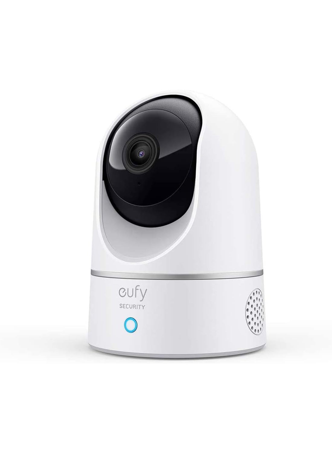 eufy Security 2K Indoor Cam Pan & Tilt, Home Security Indoor Camera, Human and Pet AI, Works with Voice Assistants, Motion Tracking, Night Vision, MicroSD Card Required, HomeBase Not Required 