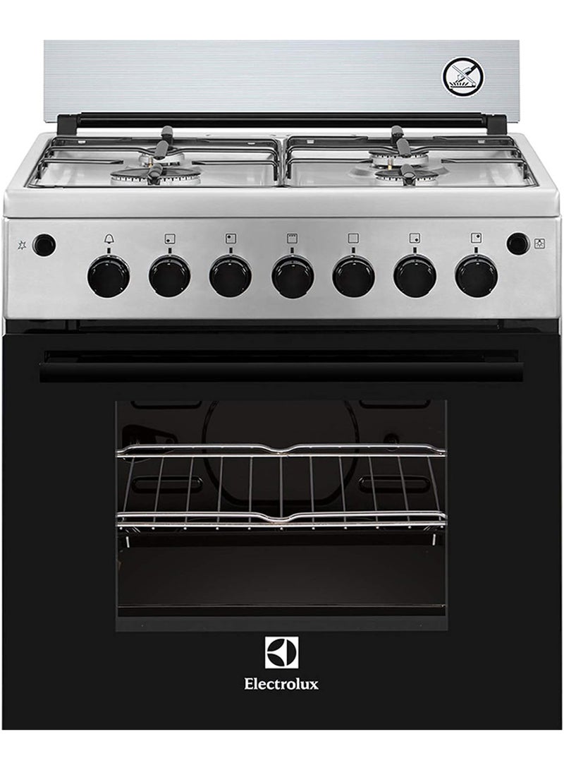 الكترولوكس موقد غاز بـ 4 شعلات مقاس 60x60 سم EKG611A1OX أسود/ رمادي - Image 3