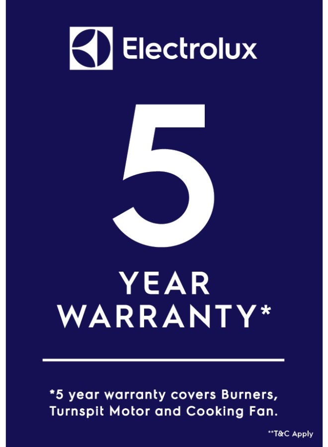 الكترولوكس موقد غاز بـ 4 شعلات مقاس 60x60 سم EKG611A1OX أسود/ رمادي - Image 2