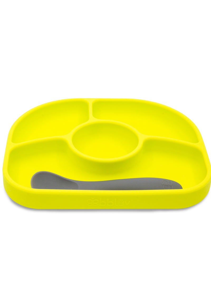 bbluv Yümi Anti-Spill Silicone Suction Plate & Spoon Set – BPA-Free, Baby & Toddler Feeding Dish – Microwave & Dishwasher Safe - Image 5