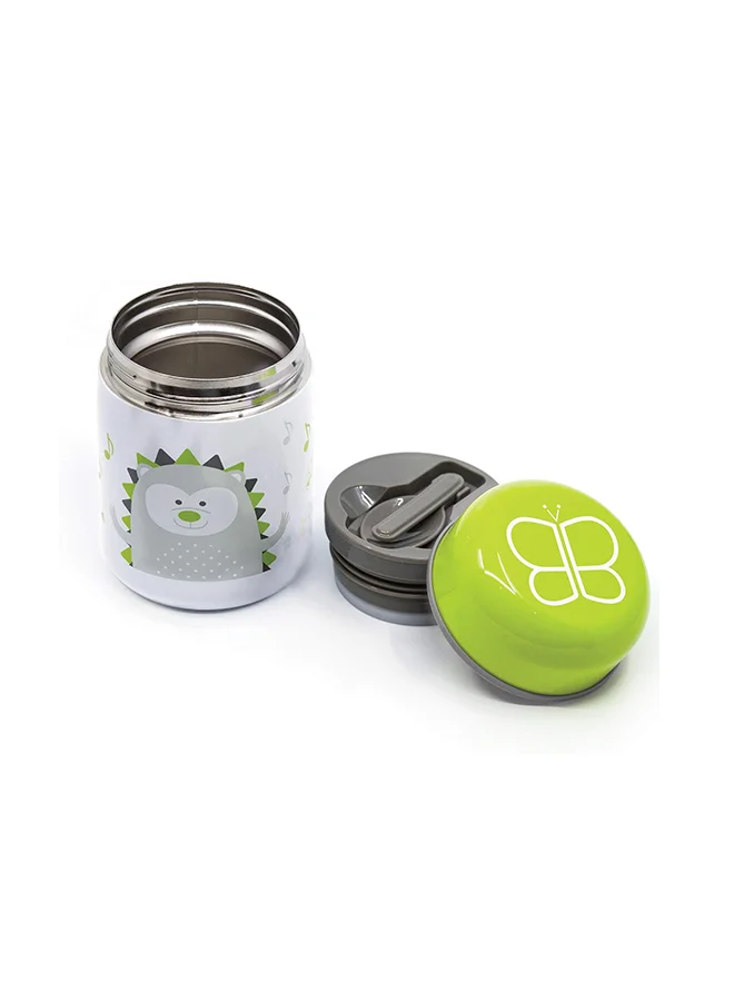 بيبي لاف Waterproof Durable Baby Thermal Food Storage Container With Foldable Spoon And Bowl - 300ml