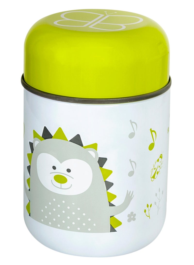 bbluv Fööd Thermal Food Container – 300ml, Stainless Steel, Leak-Proof, BPA-Free, Keeps Food Hot (6H) & Cold (8H), with Bowl & Foldable Spoon – Portable for Kids & Travel - Image 1