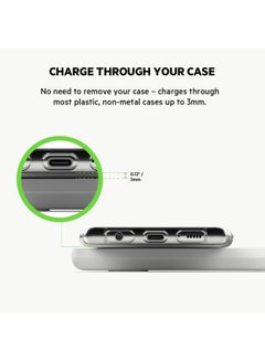 belkin BoostCharge Dual Wireless Charging Pads With PSU - 10W Fast Qi Certified For iPhone 15, 14 Series And Older, Airpods Pro, Samsung, Google, Huawei And Other QI Enabled Devices White  - Image 3