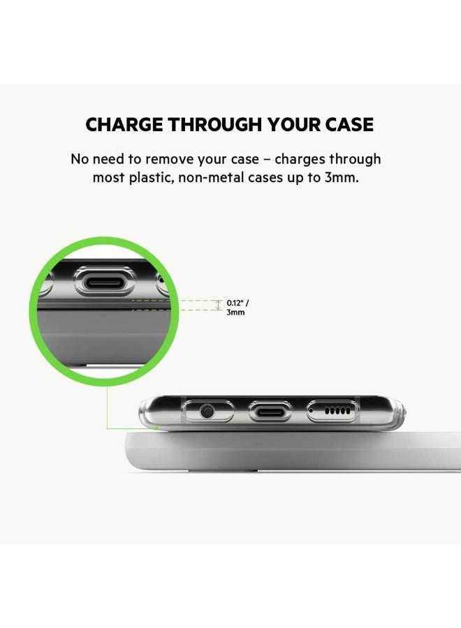 belkin - BoostCharge Dual Wireless Charging Pads With PSU - 10W Fast Qi Certified For iPhone 15, 14 Series And Older, Airpods Pro, Samsung, Google, Huawei And Other QI Enabled Devices White - Image 1