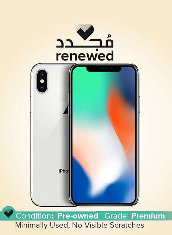 Apple Renewed - iPhone X 256GB Silver 4G - International Version  - Image 1