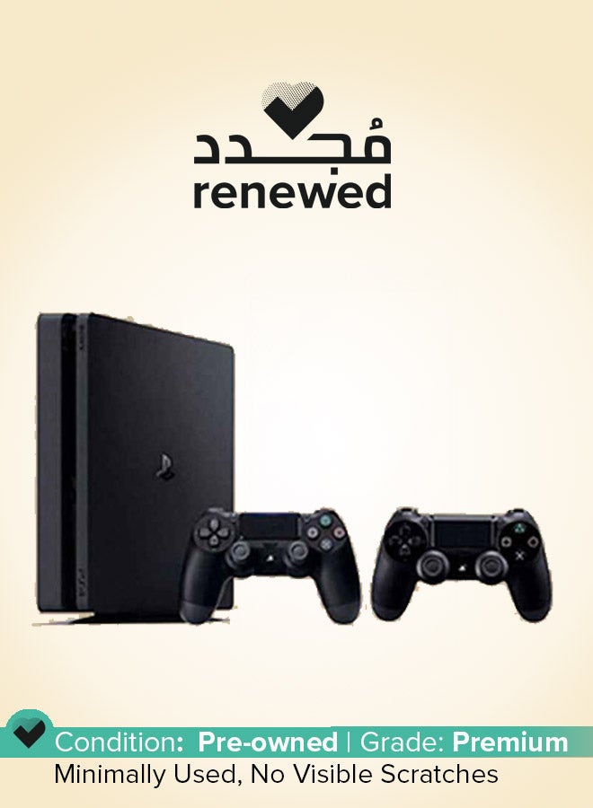 Sony - Renewed - PlayStation 4 Slim 1TB Console With 2 Dualshock 4 Wireless Controller - Image 1
