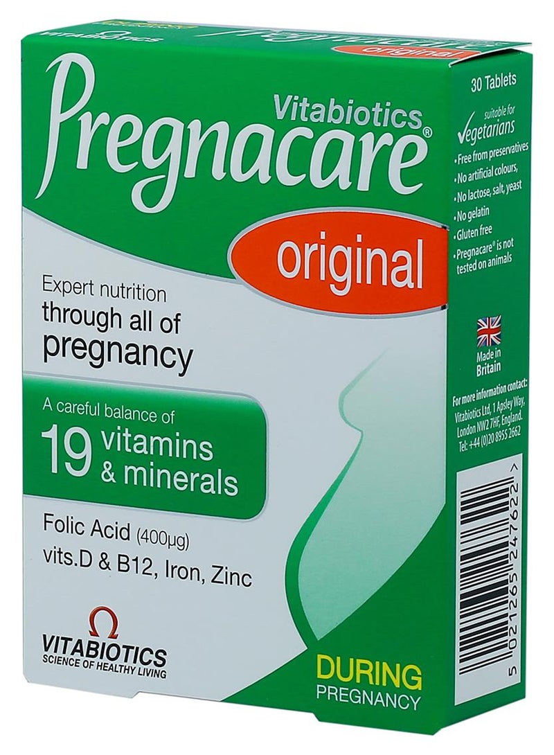 فيتابيوتيكس بريجناكير أوريجينال - 30 قرصاً - Image 1