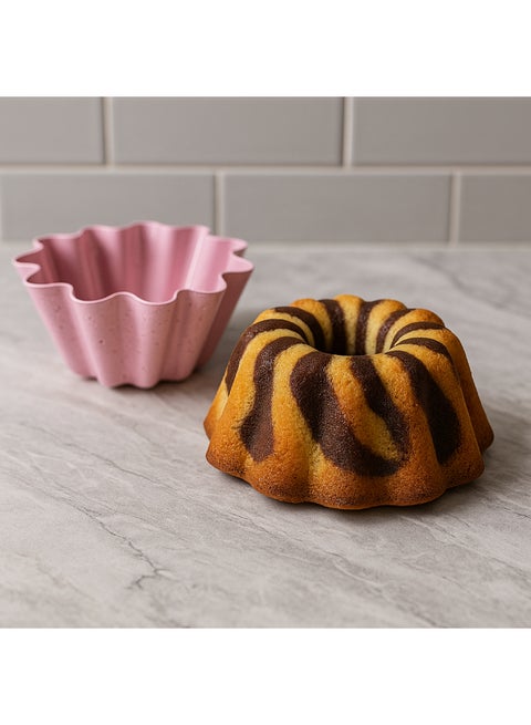 Granite Brioche Tin  Mould Pink 22cm