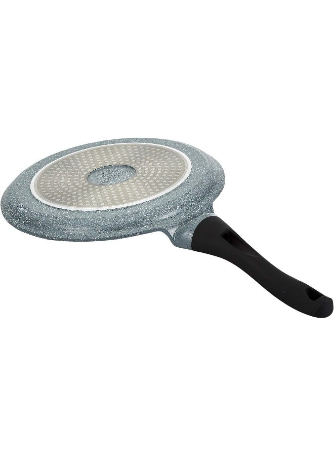 Prestige Cast Aluminium Speckled Tawa 26 CM, Long Lasting Non Stick Coating, Non Slip Bakelite Handle, Aluminium Induction base, Induction Compatible-Grey Grey/Black 26cm - Image 4