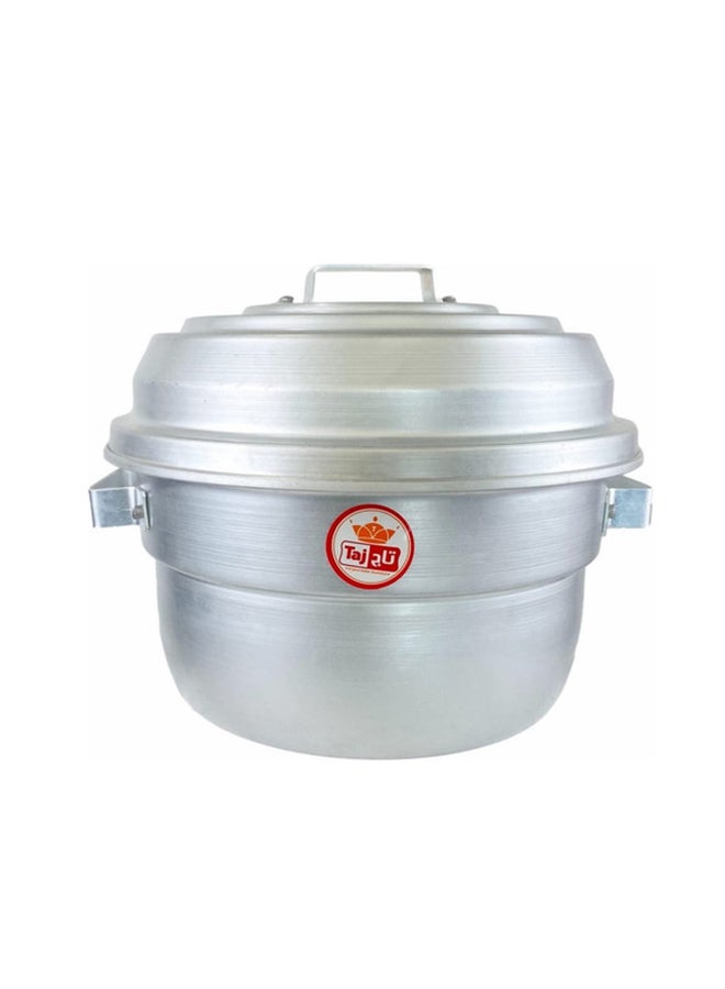 تاج وعاء طهي بالبخار للطهي البطيء بسبع فتحات فضي 20سم - Image 1
