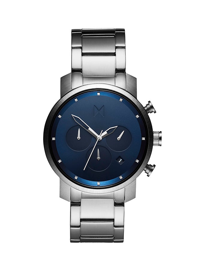 ام في ام تي ساعة يد كرونوغراف بسوار من الستانلس ستيل طراز D-MC02-SBLU للرجال - Image 1