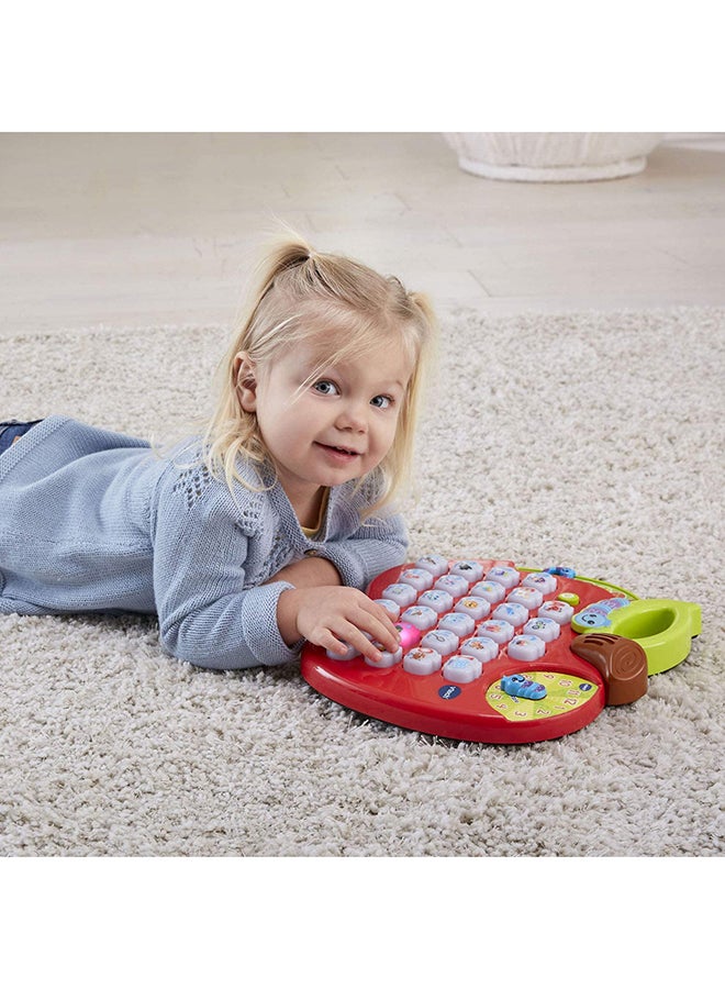 vtech - ABC Learning Apple, Toddler Tablet With A-To-Z Alphabet And Time, 8 Learning Modes, Multiple Tunes, Excellent Toddler Toy For Kids 2+ Years - Red ‎5.08 x 32 x 28.96cm ‎5.08 x 32 x 28.96cm - Image 1