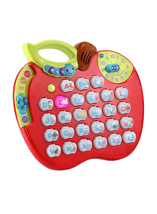 vtech - ABC Learning Apple, Toddler Tablet With A-To-Z Alphabet And Time, 8 Learning Modes, Multiple Tunes, Excellent Toddler Toy For Kids 2+ Years - Red ‎5.08 x 32 x 28.96cm ‎5.08 x 32 x 28.96cm - Image 1