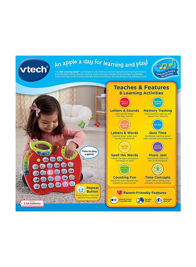 vtech - ABC Learning Apple, Toddler Tablet With A-To-Z Alphabet And Time, 8 Learning Modes, Multiple Tunes, Excellent Toddler Toy For Kids 2+ Years - Red ‎5.08 x 32 x 28.96cm ‎5.08 x 32 x 28.96cm - Image 1