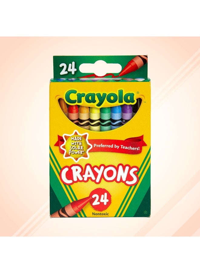 Crayola Crayons, 24-Count – Classic Assorted Colors, Non-Toxic Wax Art Supplies for Kids - Image 3