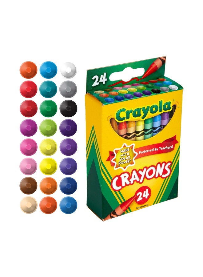 Crayola Crayons, 24-Count – Classic Assorted Colors, Non-Toxic Wax Art Supplies for Kids - Image 5