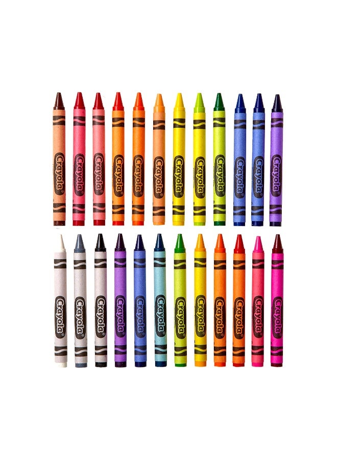 Crayola Crayons, 24-Count – Classic Assorted Colors, Non-Toxic Wax Art Supplies for Kids - Image 4