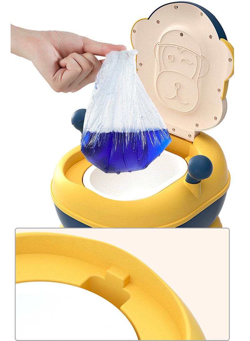 Eazy Kids Portable Monkey Potty Seat Soft Cushioned With Handles - Yellow  - Image 5