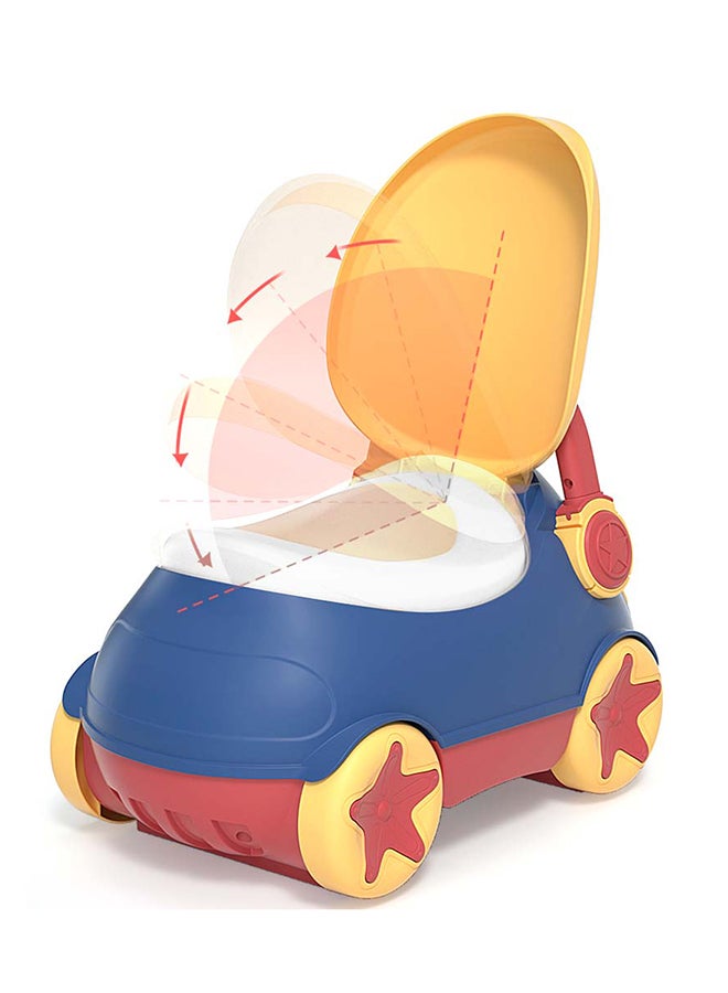 Eazy Kids - Portable Monkey Potty Seat Soft Cushioned With Handles - Blue - Image 1