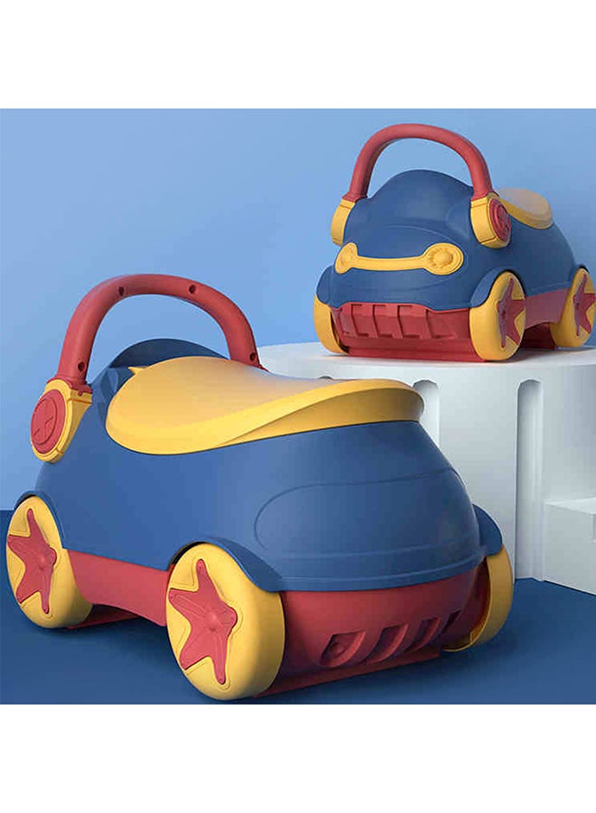 Eazy Kids - Portable Monkey Potty Seat Soft Cushioned With Handles - Blue - Image 1