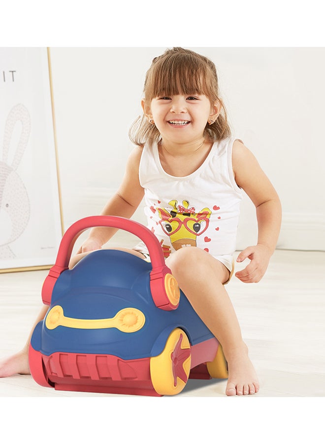 Eazy Kids - Portable Monkey Potty Seat Soft Cushioned With Handles - Blue - Image 1