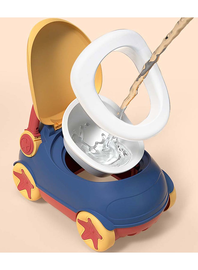 Eazy Kids - Portable Monkey Potty Seat Soft Cushioned With Handles - Blue - Image 1