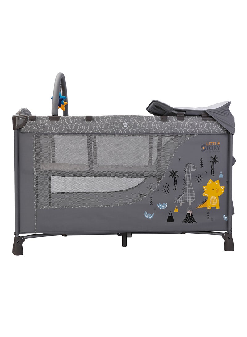 Little Story Convertible Portable Travel Foldable Cot, Crib And Playard Baby Bed - Image 3