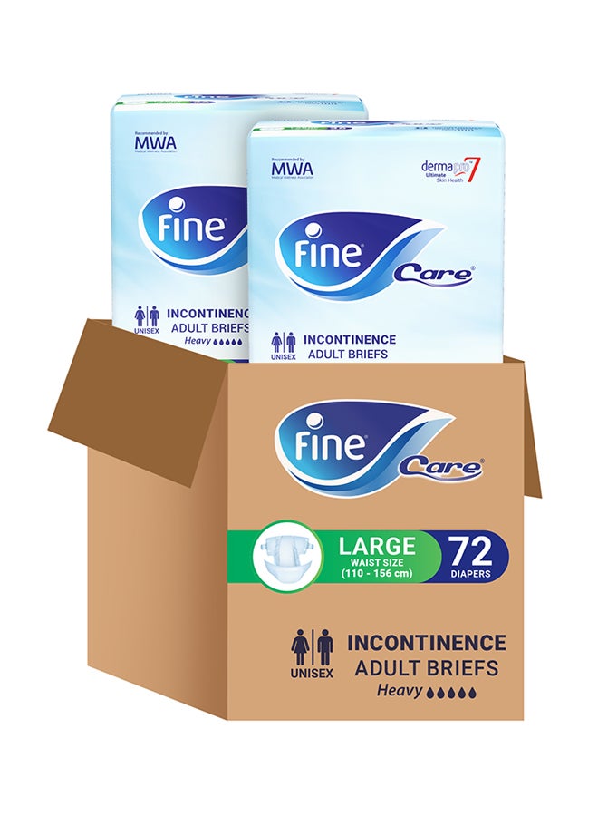 Fine Care Pack Of 4 Incontinence Adult Diaper  - Image 1