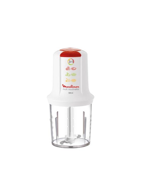 Multi Moulinette Chopper With Molokhia Blade, 500 W AT7191EG White