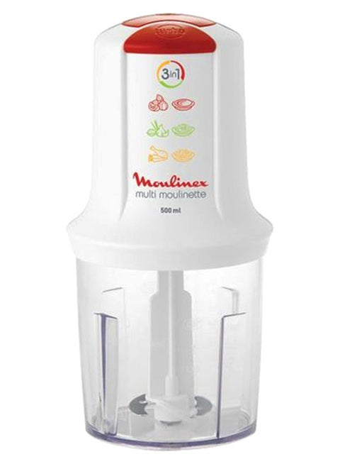 كبة مولينكس مالتي مولينيت، 500 وات، 500 مل، 500 ml 500 W AT7151EG أبيض