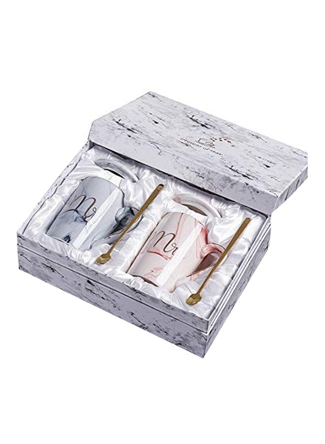 Mr And Mrs Coffee Mug Set Multicolour - Image 1