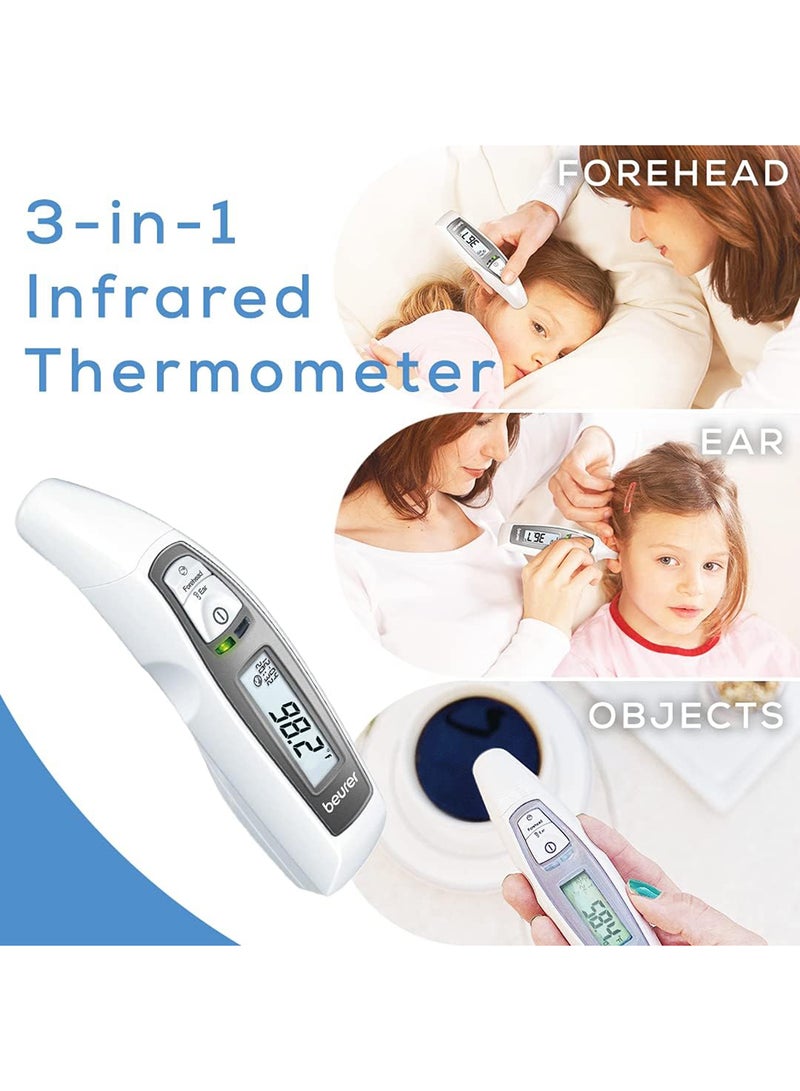 Beurer FT 65 Multi-Functional Infrared Thermometer | Ear, Forehead & Surface Temperature Measurement | Fever Alarm & Memory Function - Image 3