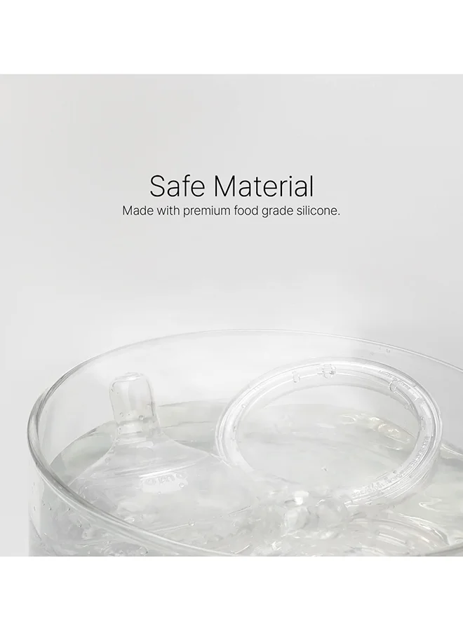 comotomo Pack Of 2 Natural Teat Silicone Nipples Medium Flow, 3m+