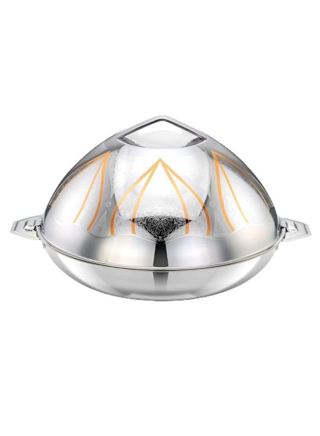 بوهارا طبق كسرولة مُزخرفة "سليماه" ذهبي/فضي 4لترات