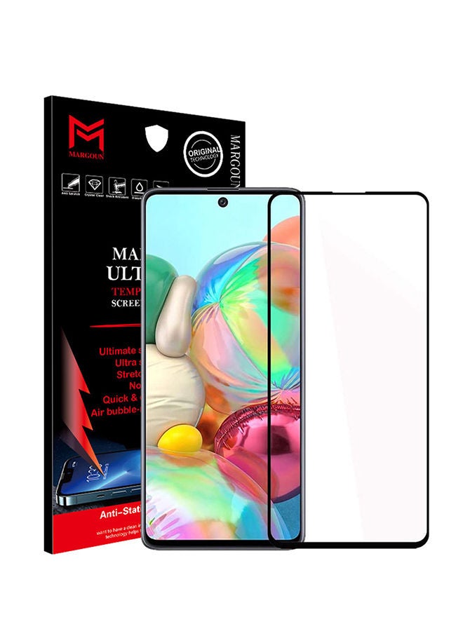 MARGOUN Ultimate Tempered Glass Screen Protector For Samsung Galaxy A51 Black/Clear  - Image 1