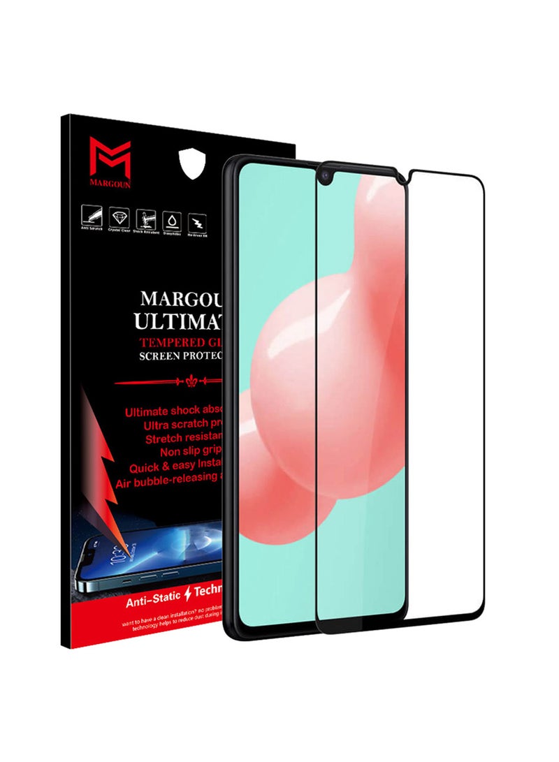 MARGOUN Ultimate Tempered Glass Screen Protector For Samsung Galaxy A41 Black/Clear - Image 1