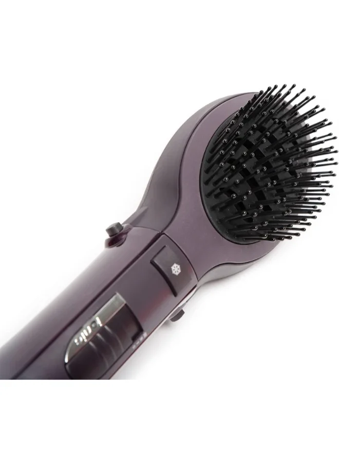 babyliss Paddle Pro Air Styler | 1000W Powerful Styling Unisex Hairbrush | Dual Speed Temperature Setting Hair Dryer & Volumizer with Cool Air Button | Ionic Tech for Shiny Hair – AS115PSDE Purple/Black