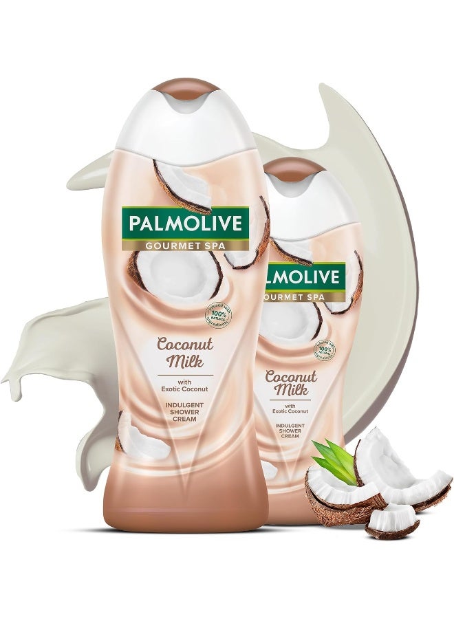 Palmolive Gourmet Spa Coconut Milk Indulgent Shower Cream 500+250ml - Image 2
