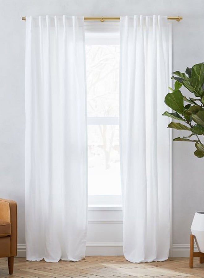 In-House Gabir out Curtain for Livingroom White 280x140cm - Image 1