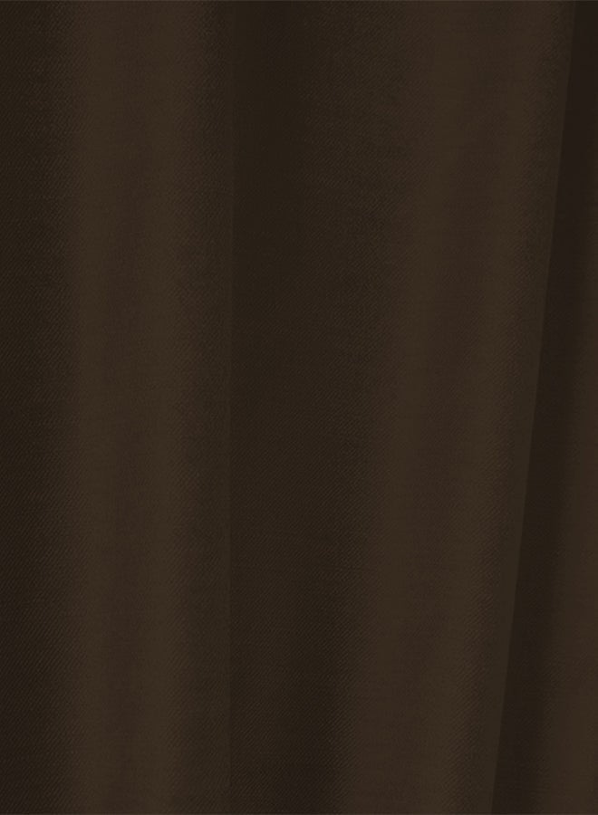 REGAL IN HOUSE Linen uot Curtain for Livingroom Dark Grey 270x140cm  - Image 4