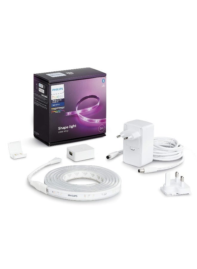 Philips - Hue Uae Lightstrip Plus V4 Apr 1M Extension Bluetooth And Zigbee Compatible Only With V4 Base Kit 1 Year Warranty Multi Colour 929002269205 Cool White 20x1.5x 1.5cm - Image 1