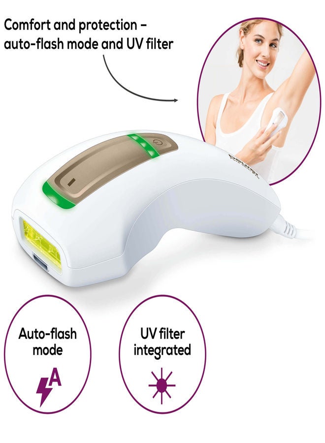 بيورير جهاز إزالة الشعر بيور سكين برو بتقنية IPL أبيض/بني/أخضر - Image 4