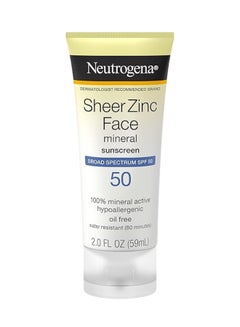 Neutrogena Sheer Zinc Mineral Sunscreen, SPF 50 - Packaging May Vary 59ml  - Image 4