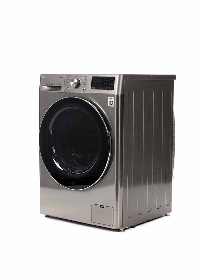 إل جي غسالة تحميل أمامي 9 كجم مع نشافة 6 كجم | تحميل أمامي | مع AI DD™ موديل WSV0906XM فضي ستانلس WSV0906XM إستانلس ستيل فضي - Image 2