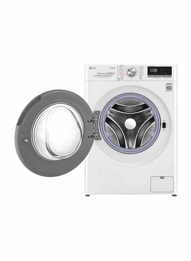 إل جي غسالة مع مجفف بتحميل أمامي سعة 10.5 كجم WSV1107WHT أبيض/ أسود  - Image 2